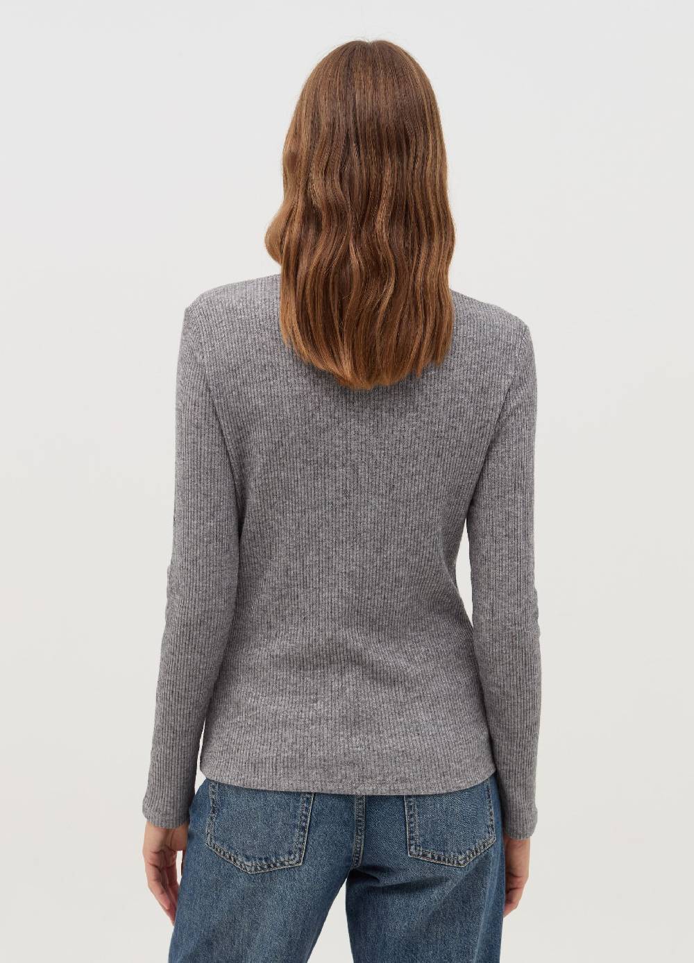OVS T-shirt a costine con collo alto Nuovo