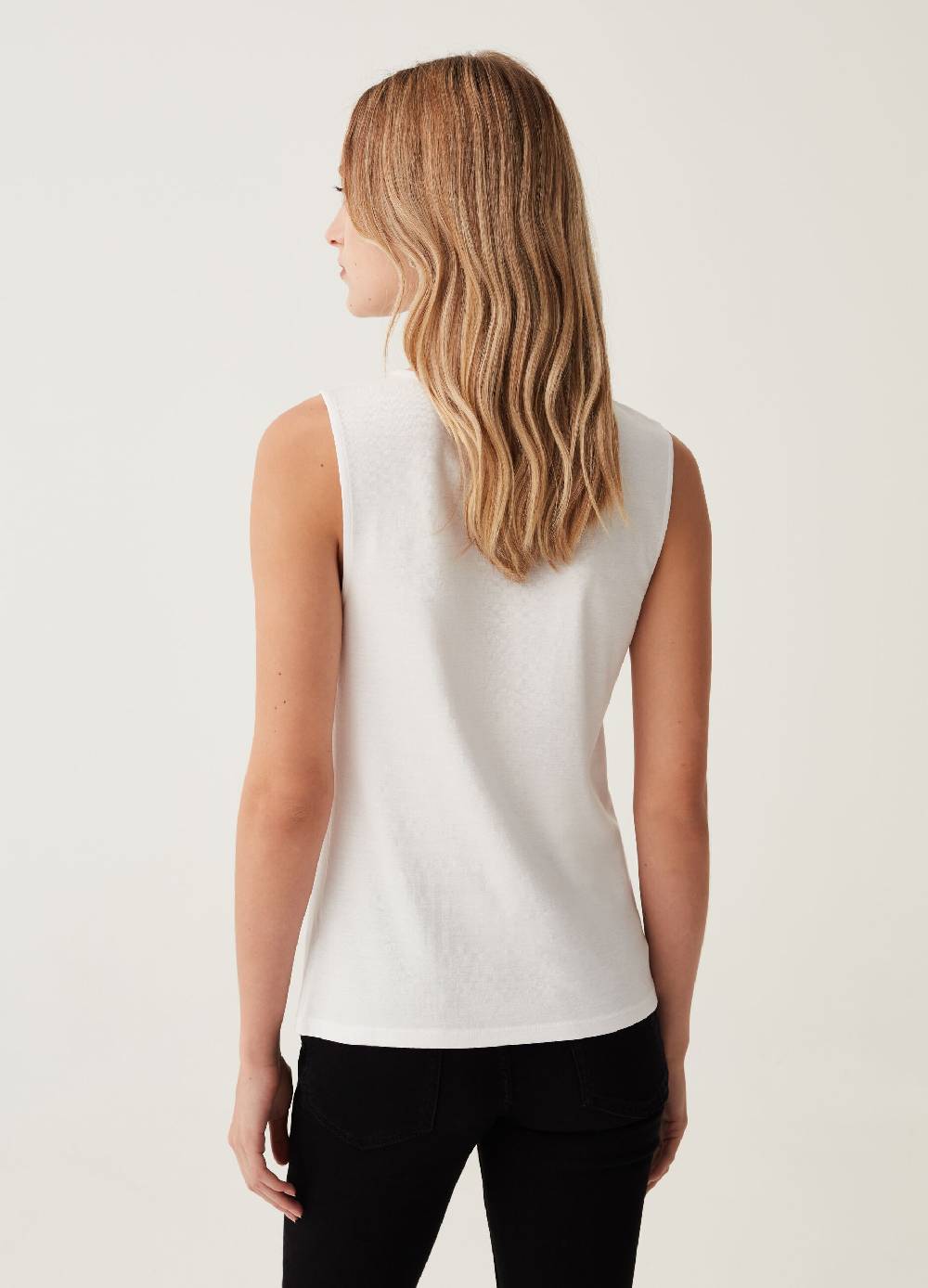 OVS Tank top girocollo con nodo Qualità
