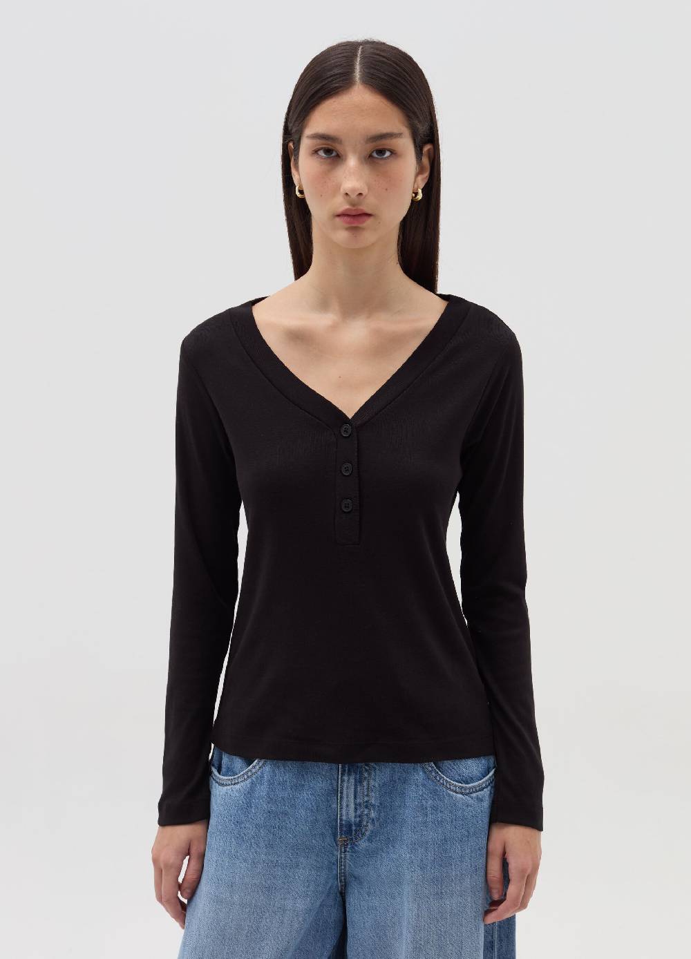 OVS T-shirt maniche lunghe scollo serafino Vendite Flash