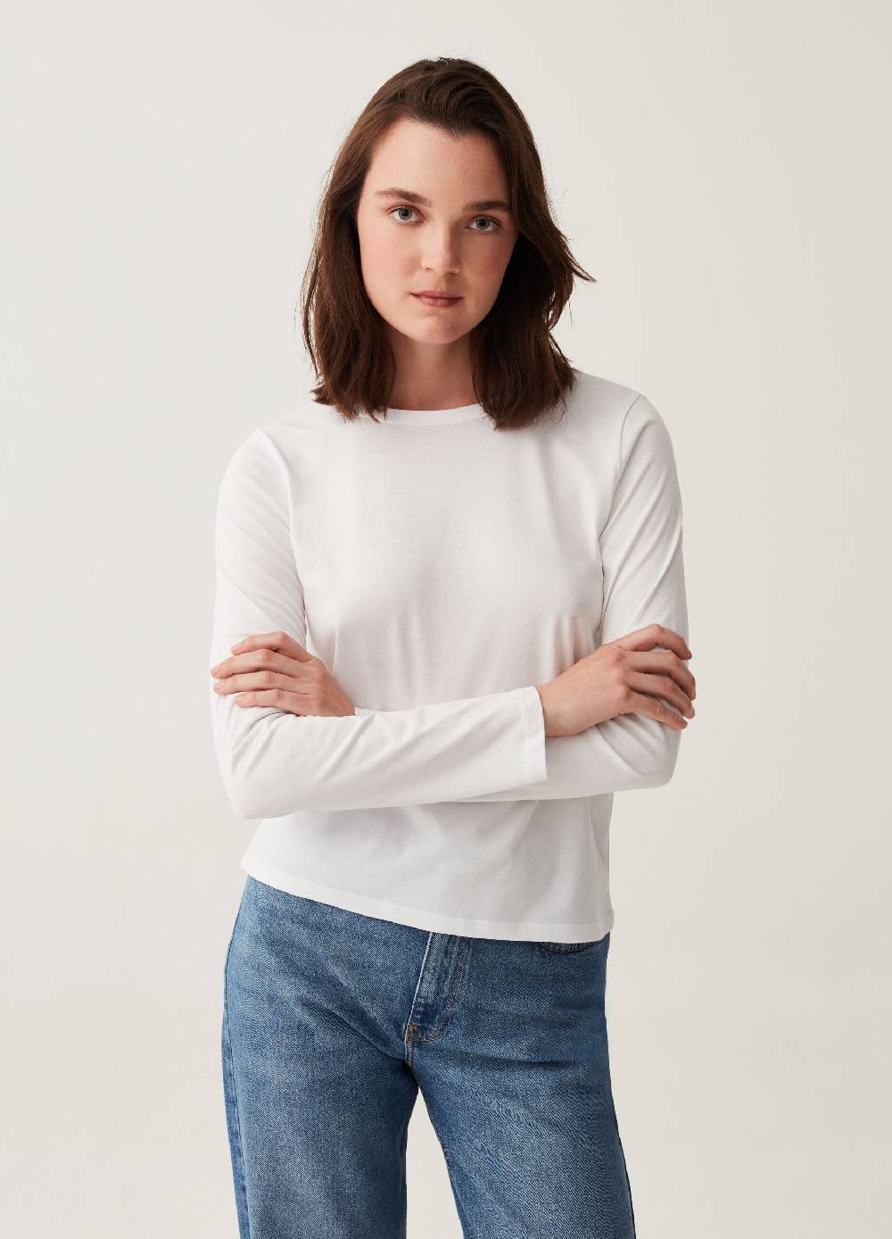 OVS T-shirt a maniche lunghe in cotone 2025