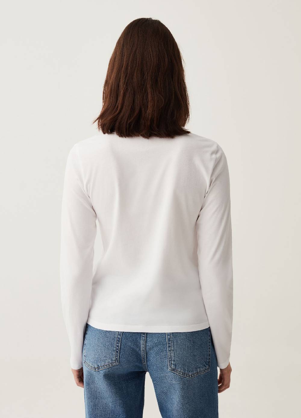 OVS T-shirt a maniche lunghe in cotone 2025