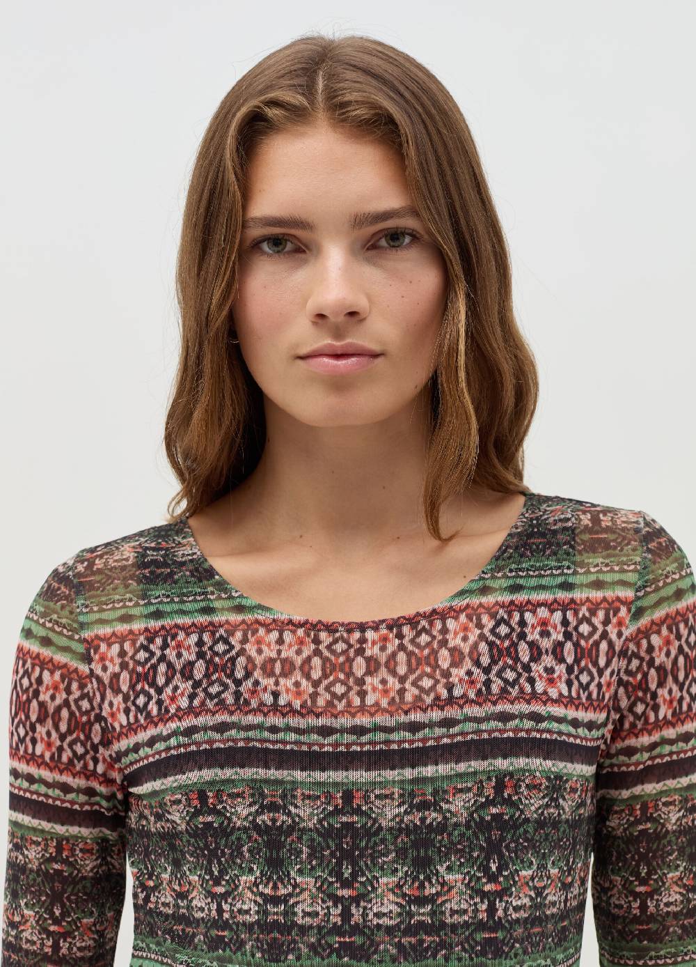 NICOL CARAMEL T-shirt premaman con stampa all-over Vendita