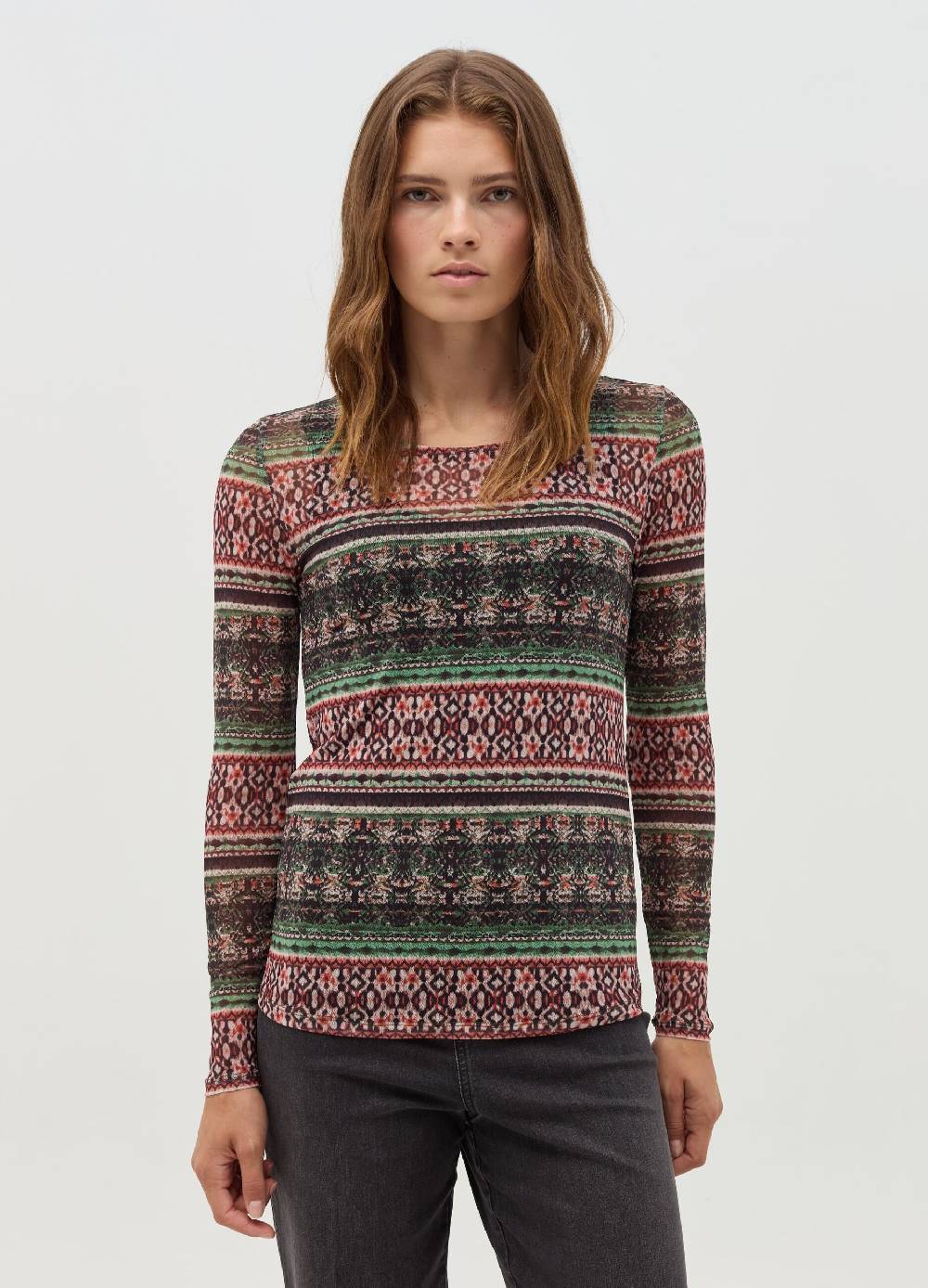 NICOL CARAMEL T-shirt premaman con stampa all-over Vendita