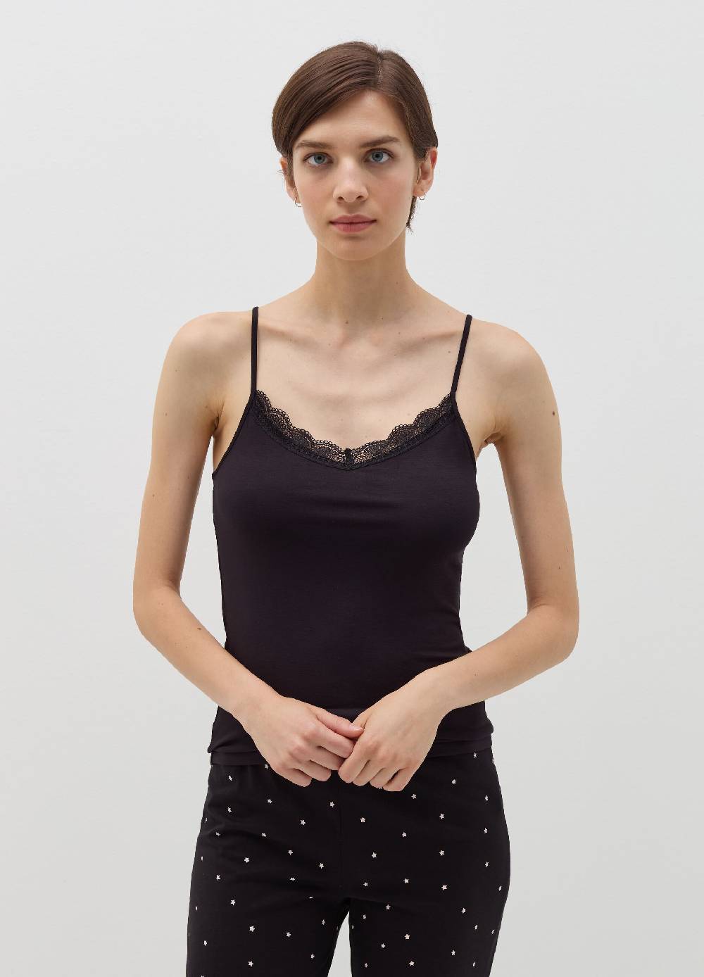 OVS Canotta in viscosa stretch con pizzo Pezzi Unici