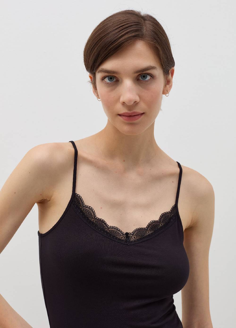 OVS Canotta in viscosa stretch con pizzo Pezzi Unici