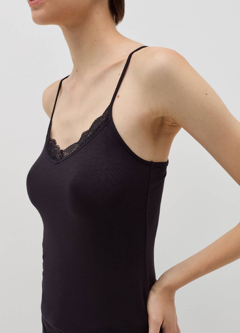 OVS Canotta in viscosa stretch con pizzo Pezzi Unici