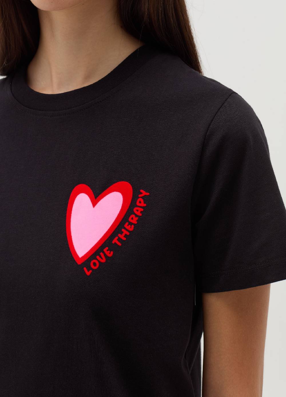 LOVE THERAPY T-shirt con stampa cuore Shopping Online