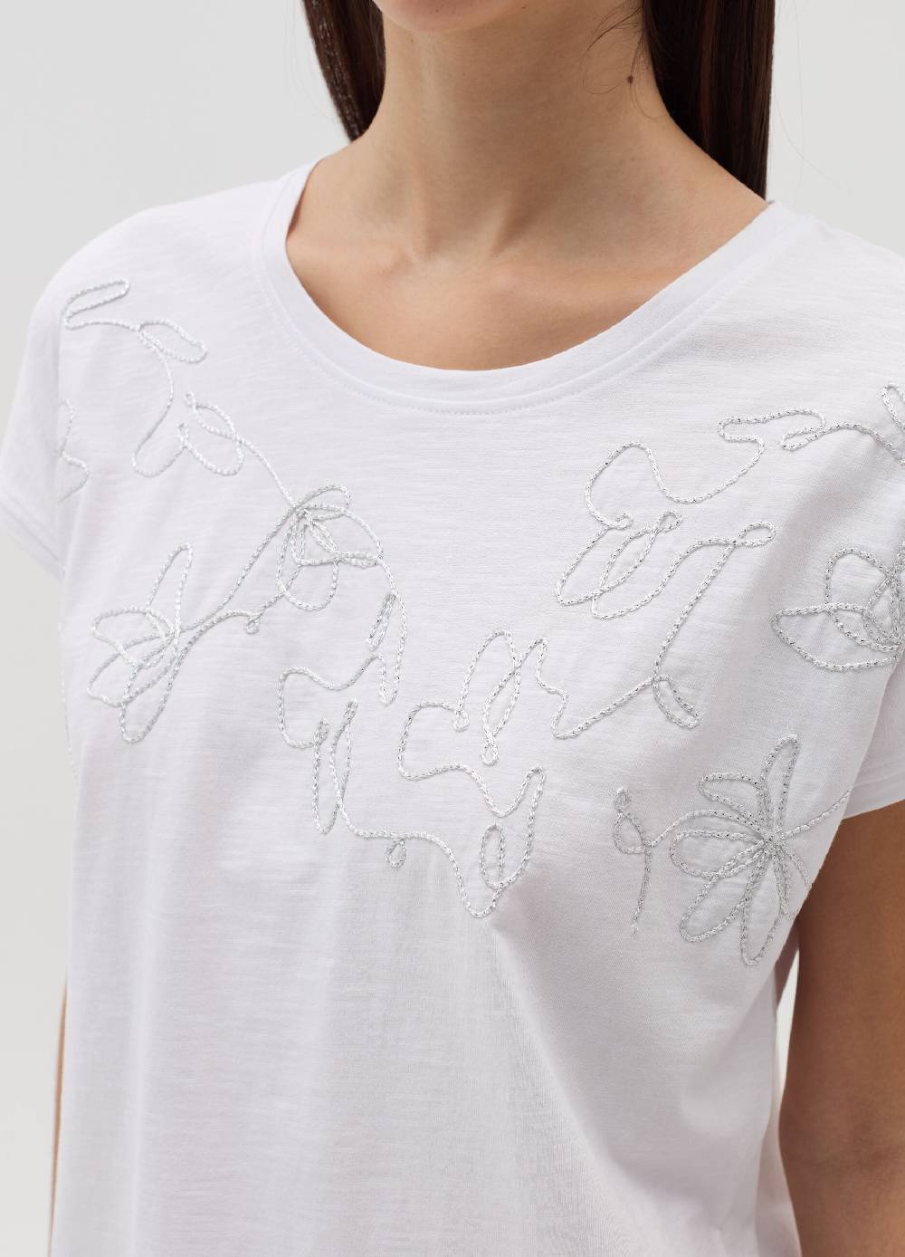 OVS T-shirt con ricamo floreale Sottocosto