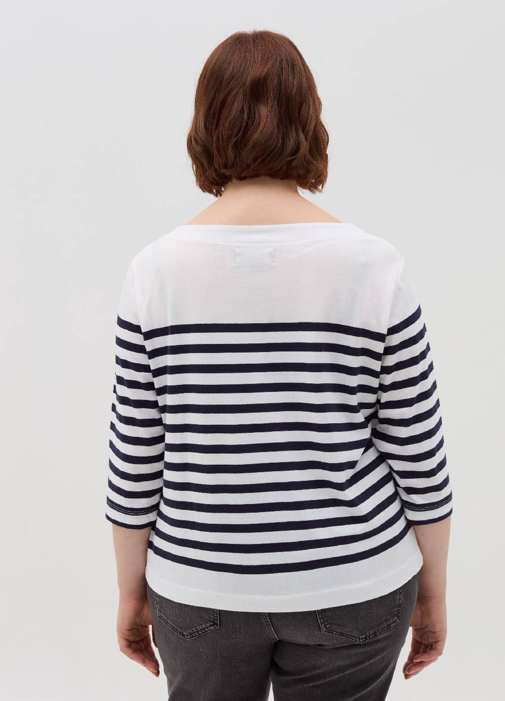 MYA T-shirt a righe maniche a tre quarti Curvy Novità