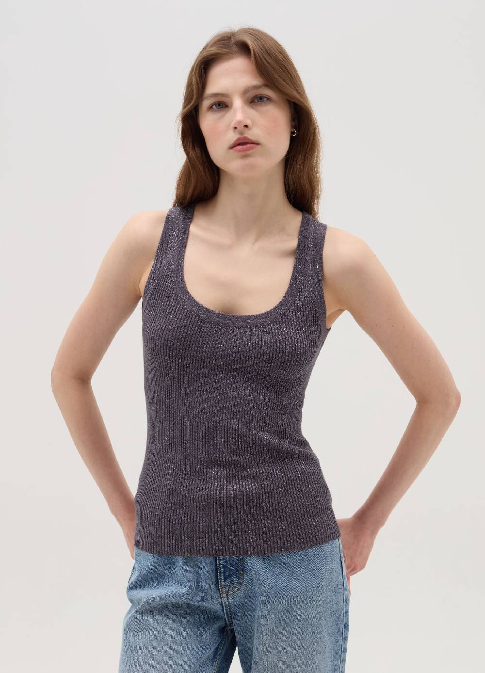 OVS Tank top a costine con lurex Offerte