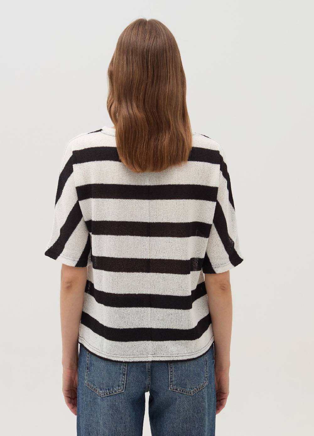 OVS T-shirt a righe con maniche al gomito Vendite Flash