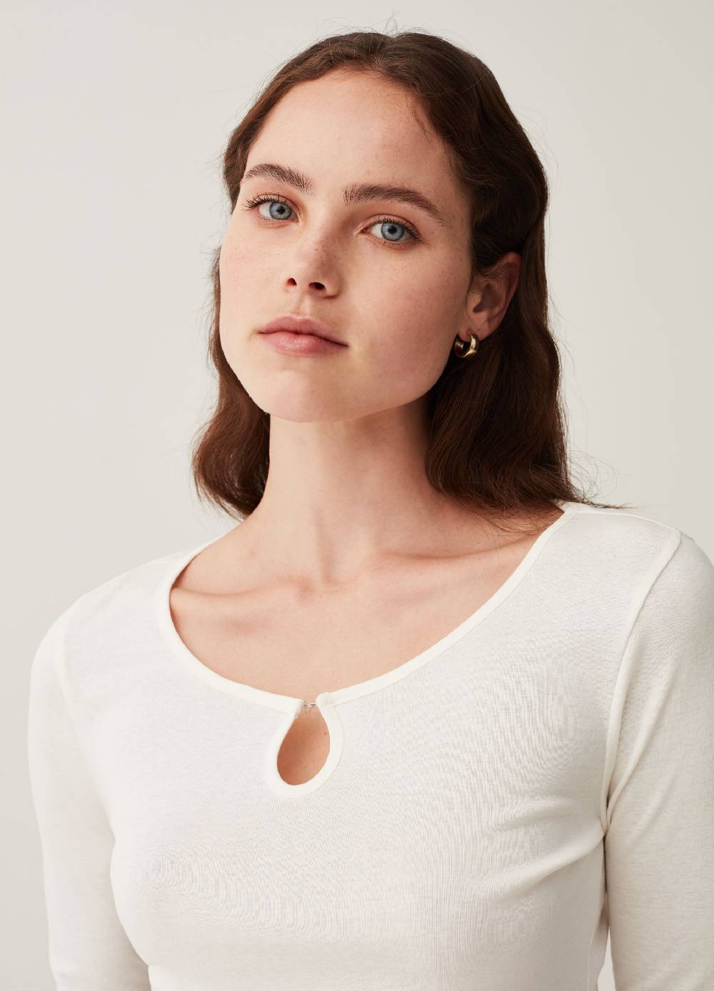 OVS T-shirt con apertura a goccia Moda