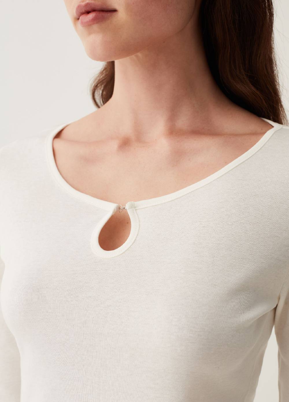 OVS T-shirt con apertura a goccia Moda