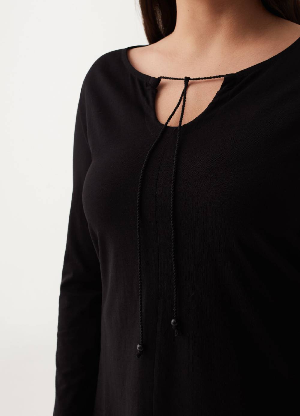MYA T-shirt a maniche lunghe con laccetto Curvy Vendita