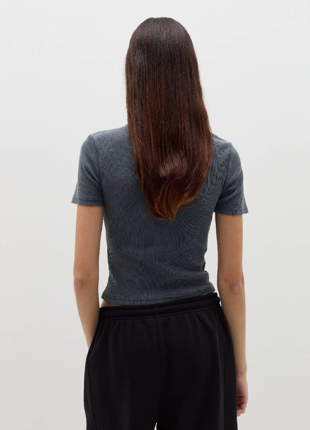 B. ANGEL T-shirt in cotone stretch a costine Promozione