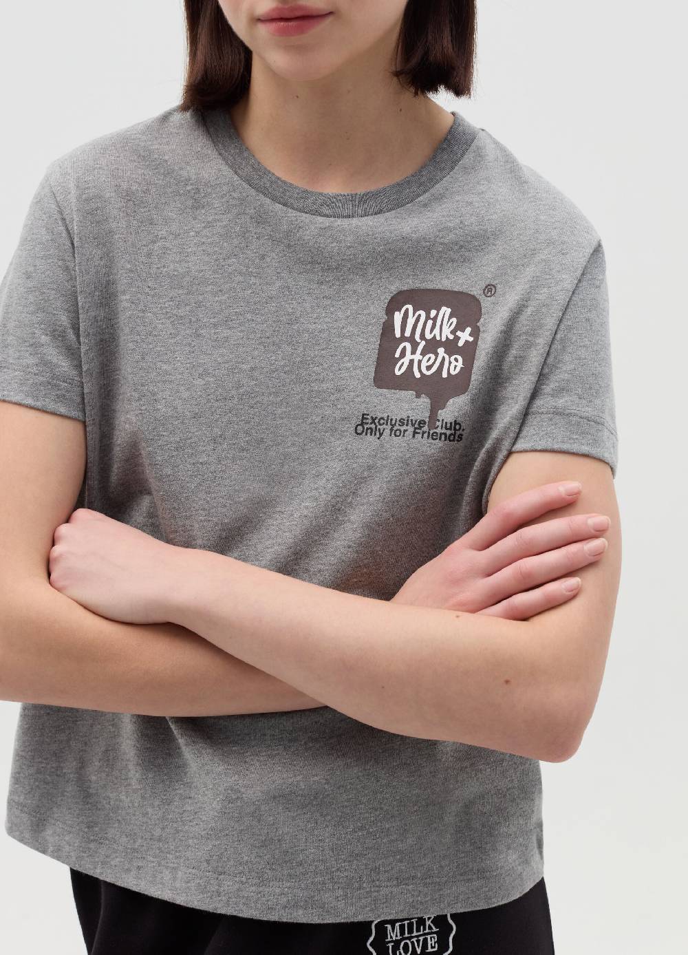 MILK+HERO T-shirt girocollo in cotone Qualità Garantita