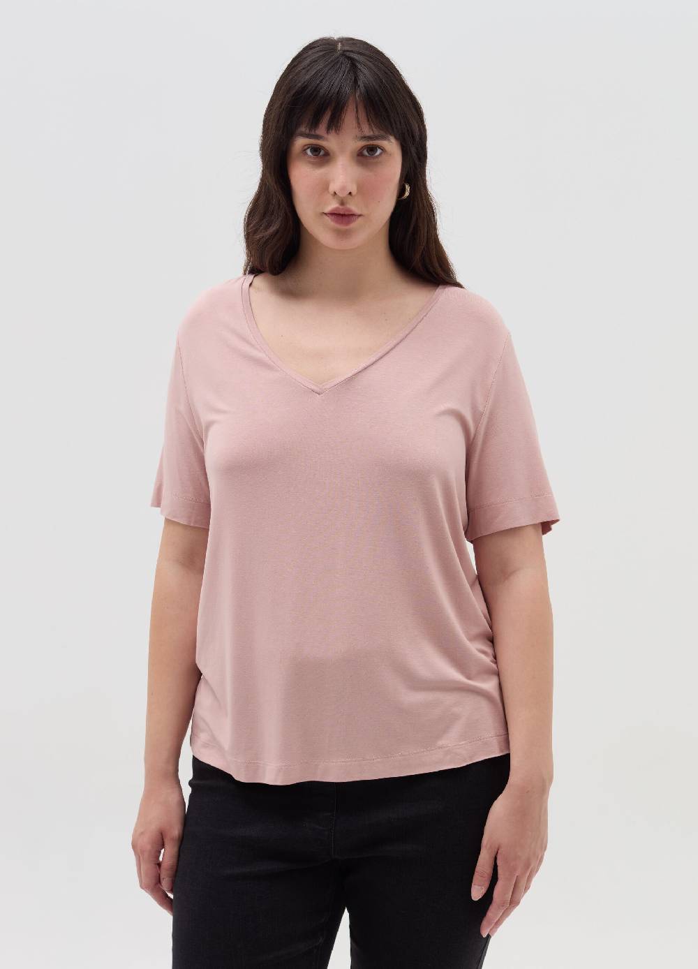 MYA T-shirt con scollo a V Curvy Consegna Veloce