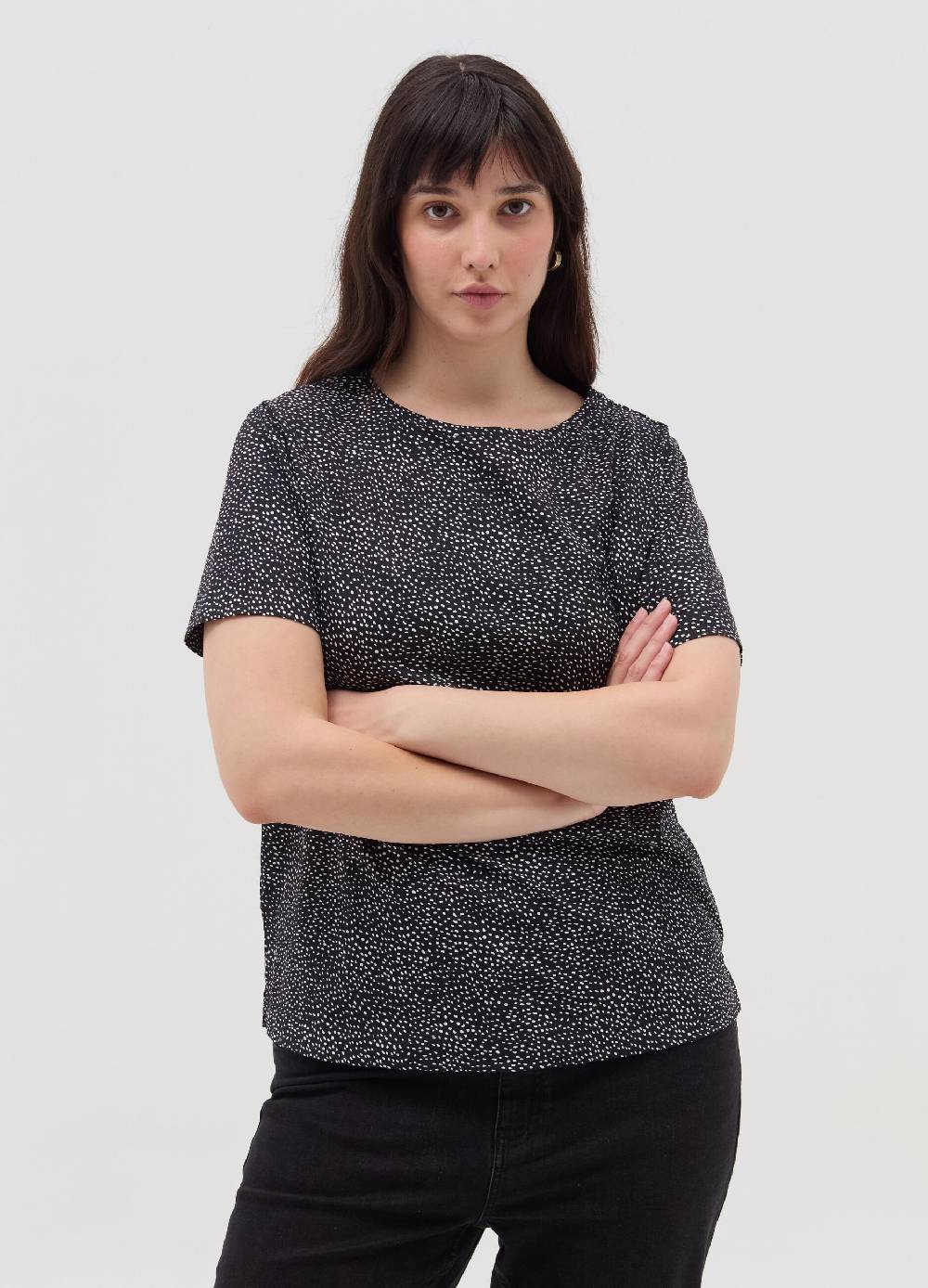 MYA T-shirt con stampa all-over Curvy Promozione Limitata