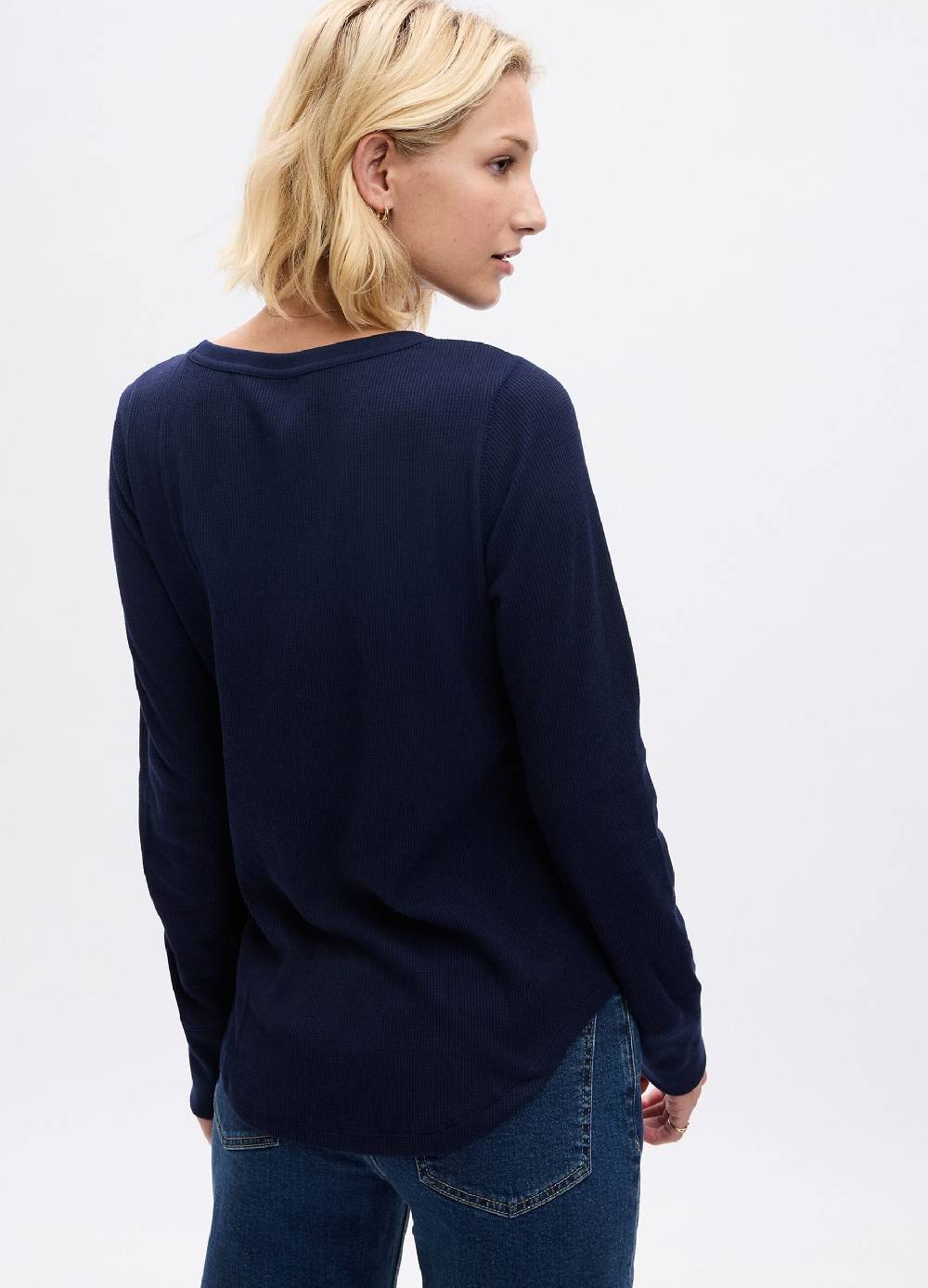 GAP T-shirt con micro trama waffle a maniche lunghe Shopping Online