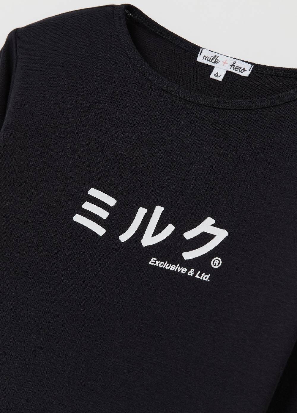 MILK+HERO T-shirt in cotone con maniche lunghe Prezzo Ridotto