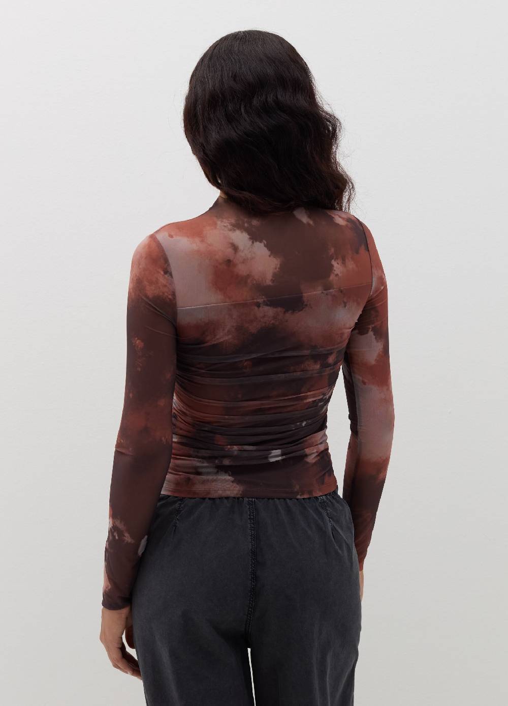B. ANGEL T-shirt a maniche lunghe in mesh Tie Dye Presa