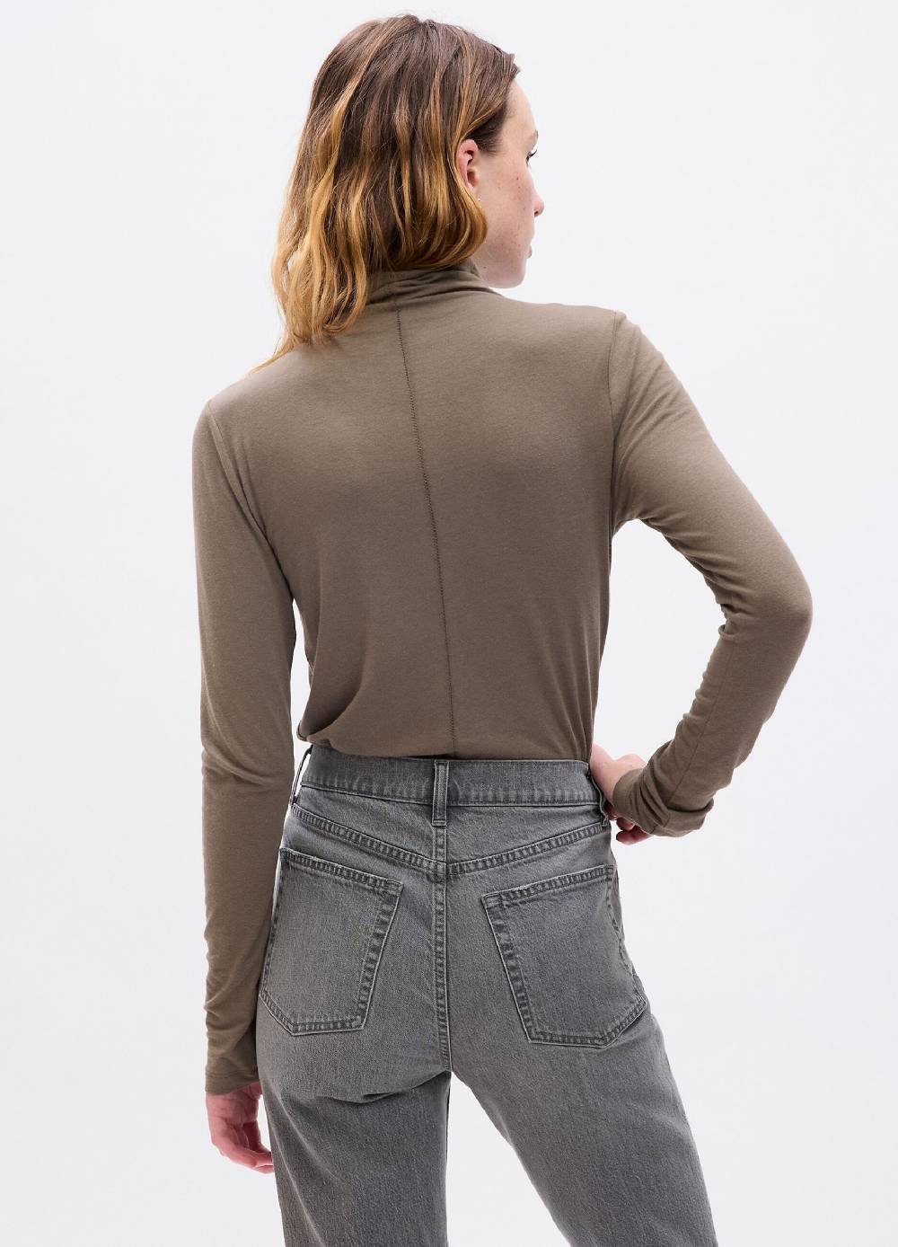 GAP T-shirt a collo alto con maniche lunghe Sconto