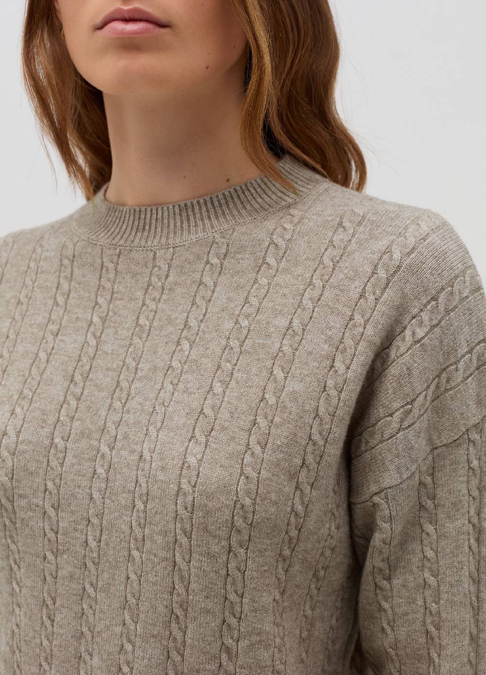 HYBRID Pullover a coste con lavorazione intrecciata Vendita Calda