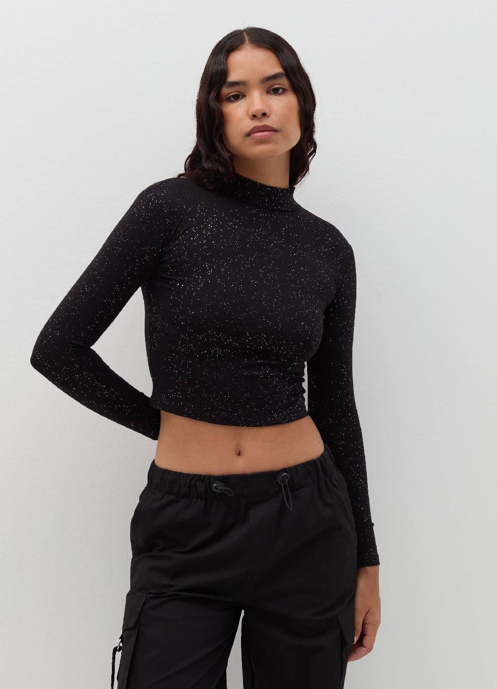 B. ANGEL T-shirt mock neck con maniche lunghe I Più Venduti