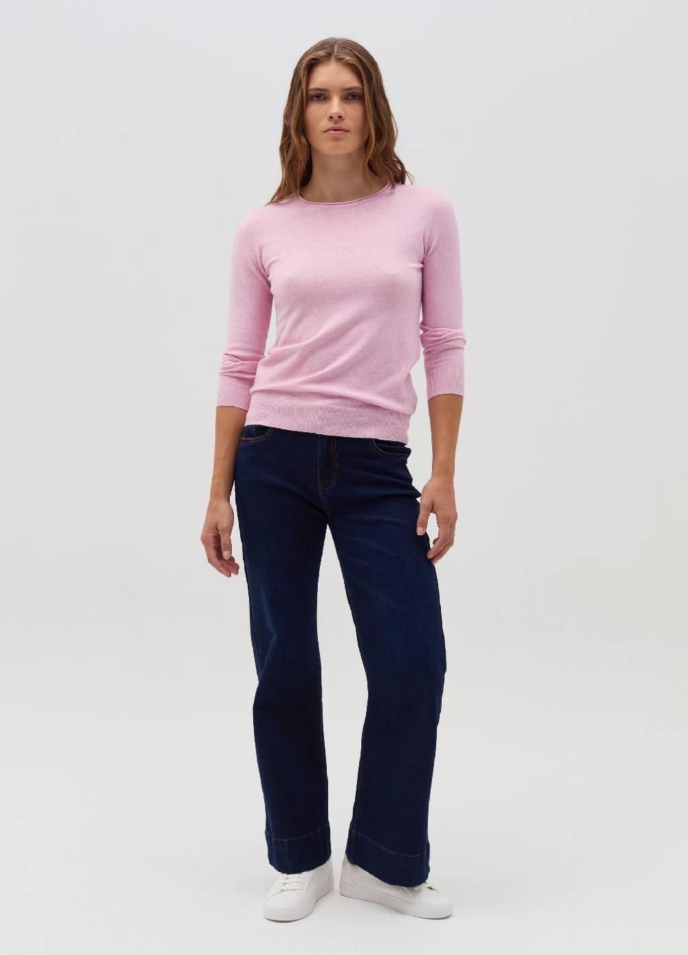 HYBRID Pullover girocollo con piccolo risvolto Nuova