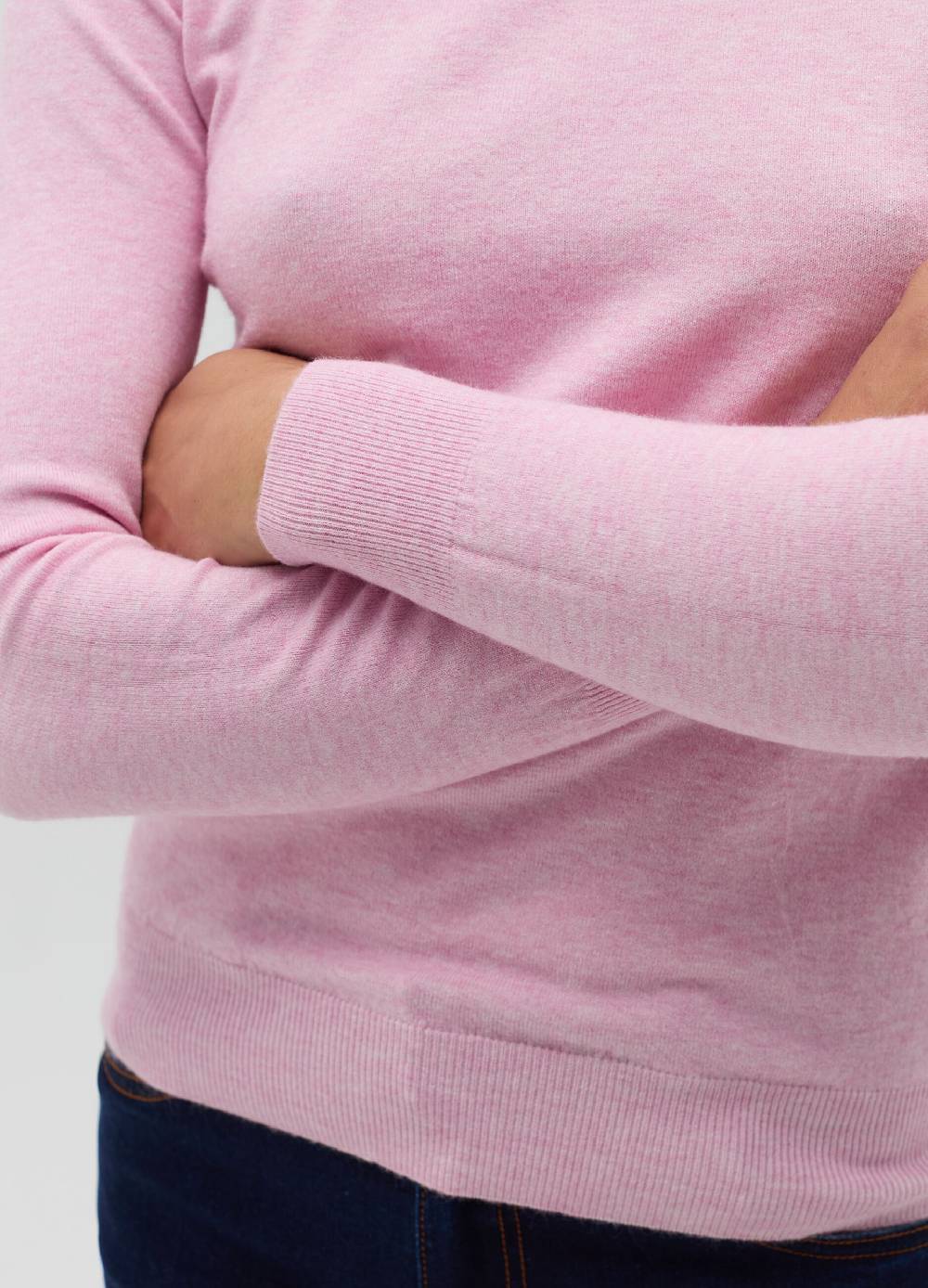 HYBRID Pullover girocollo con piccolo risvolto Nuova