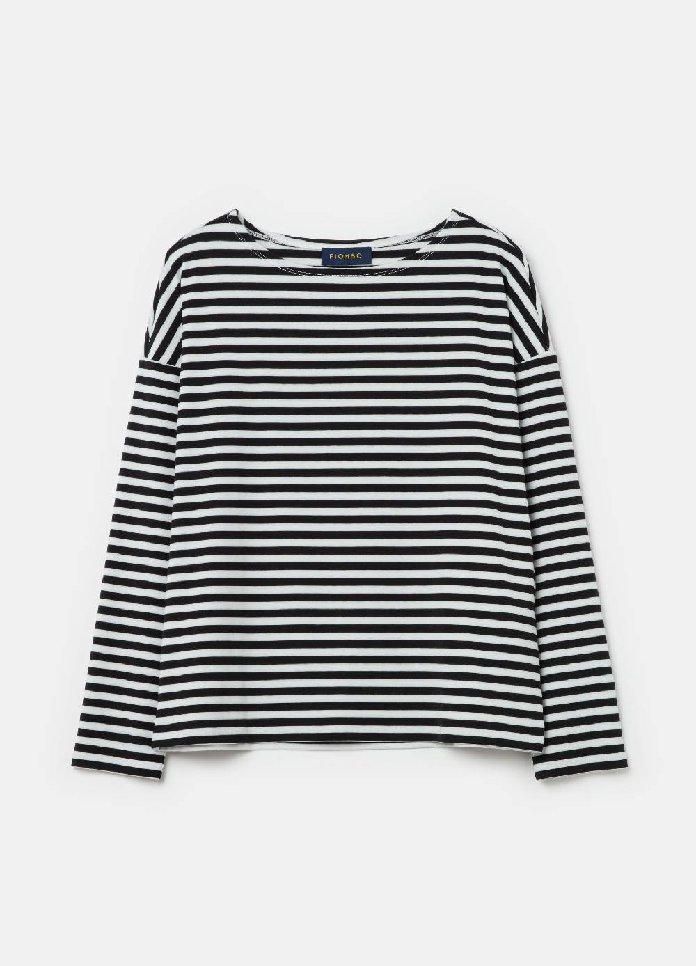 PIOMBO T-shirt a righe con maniche lunghe Promozione