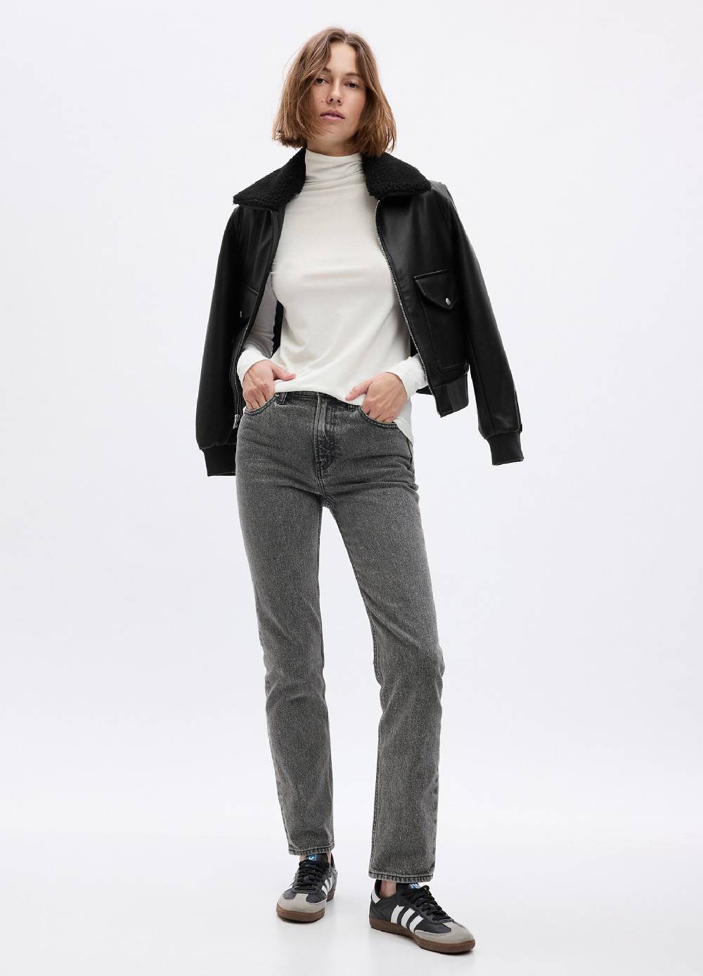 GAP T-shirt a collo alto con maniche lunghe Hotsell