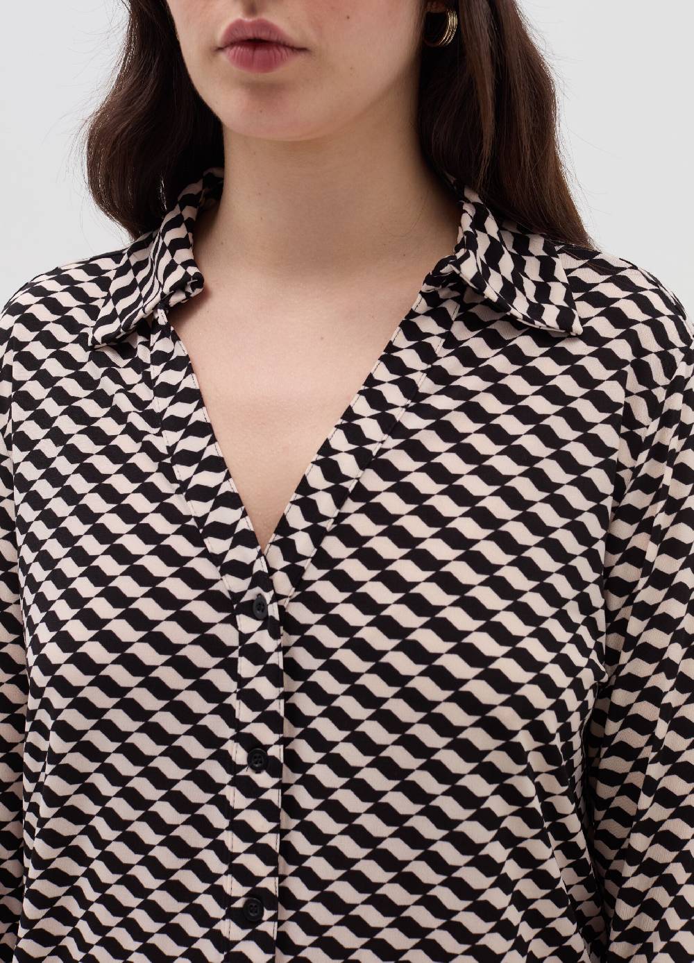MYA Camicia fantasia optical Curvy Saldi Di Fabbrica