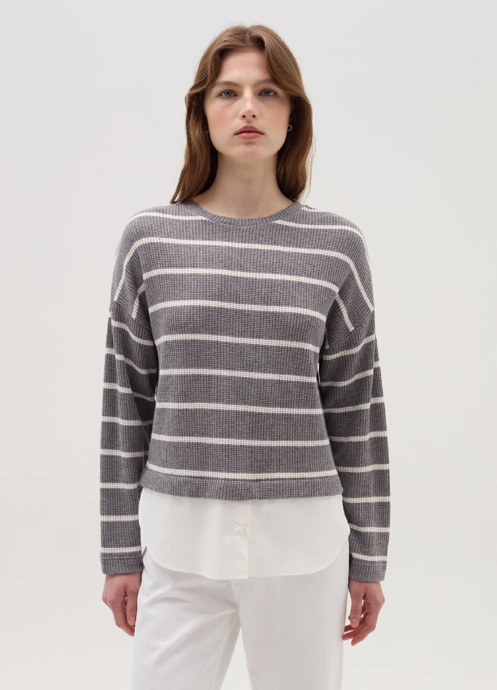 OVS T-shirt maniche lunghe con micro trama waffle Latest fashion