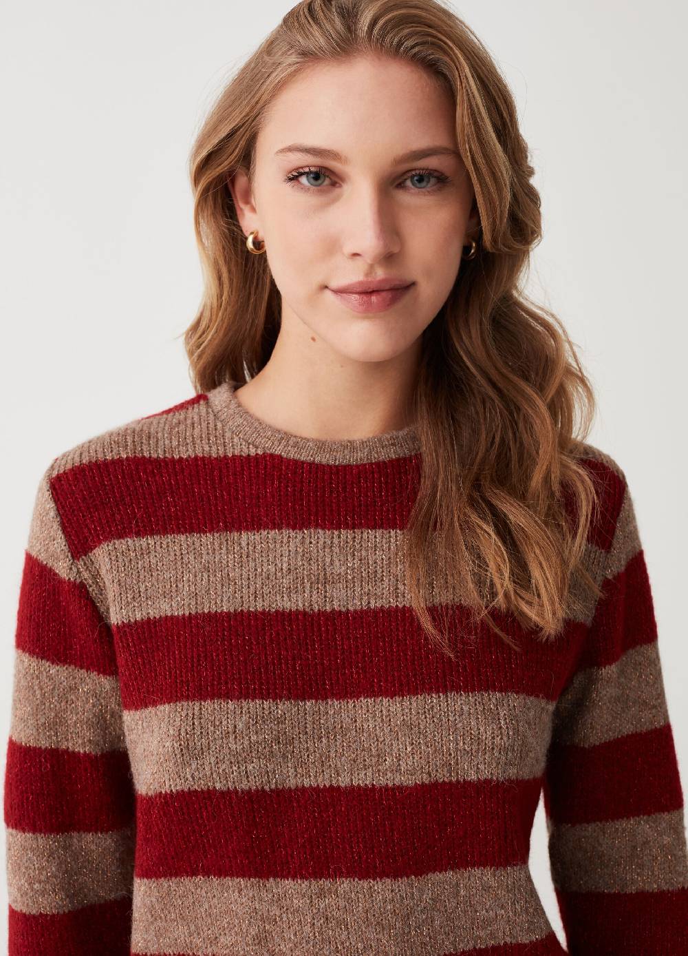 OVS Maglia a righe con dettagli lurex Italy