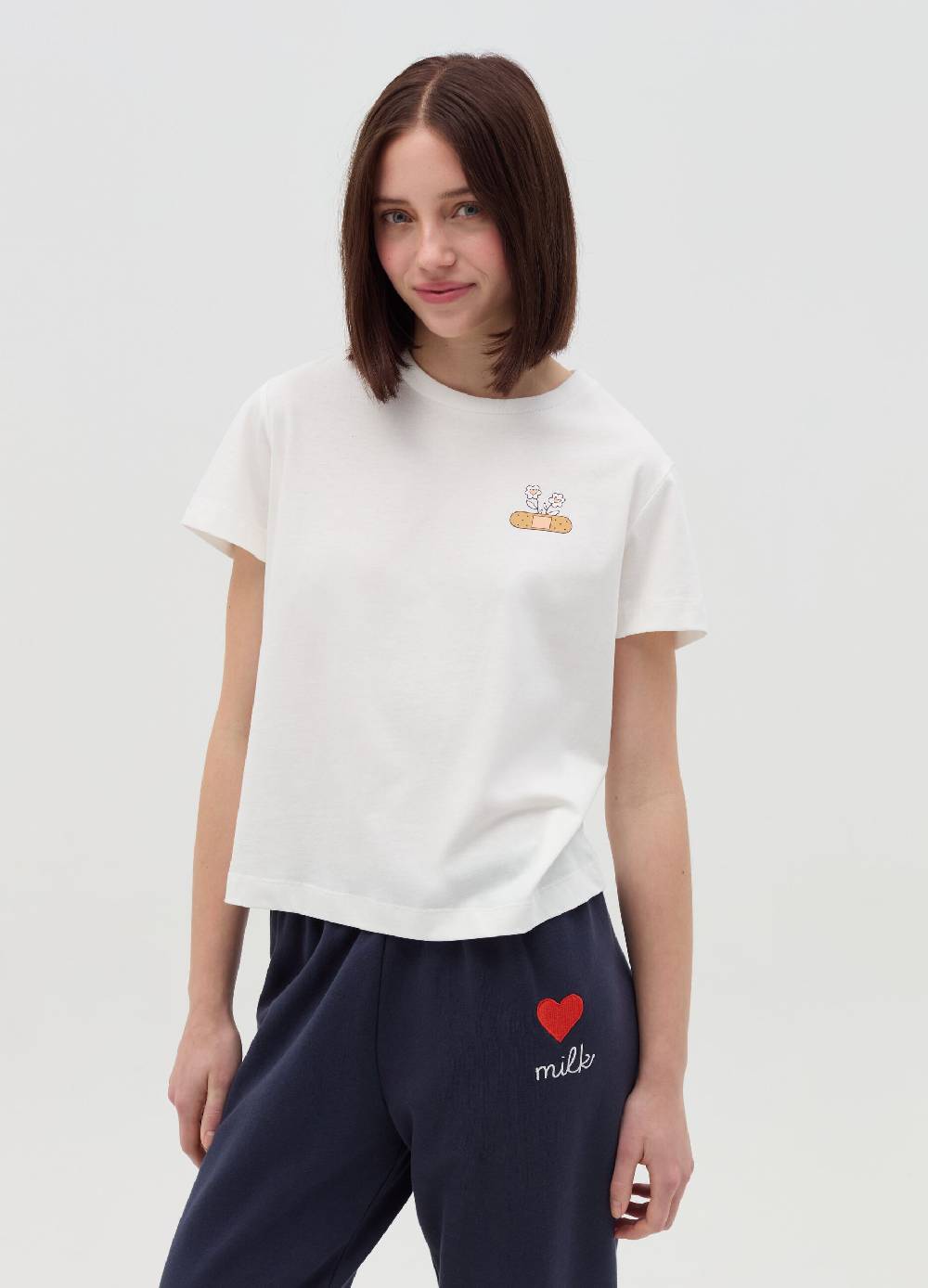 MILK+HERO T-shirt in cotone con stampa 2025