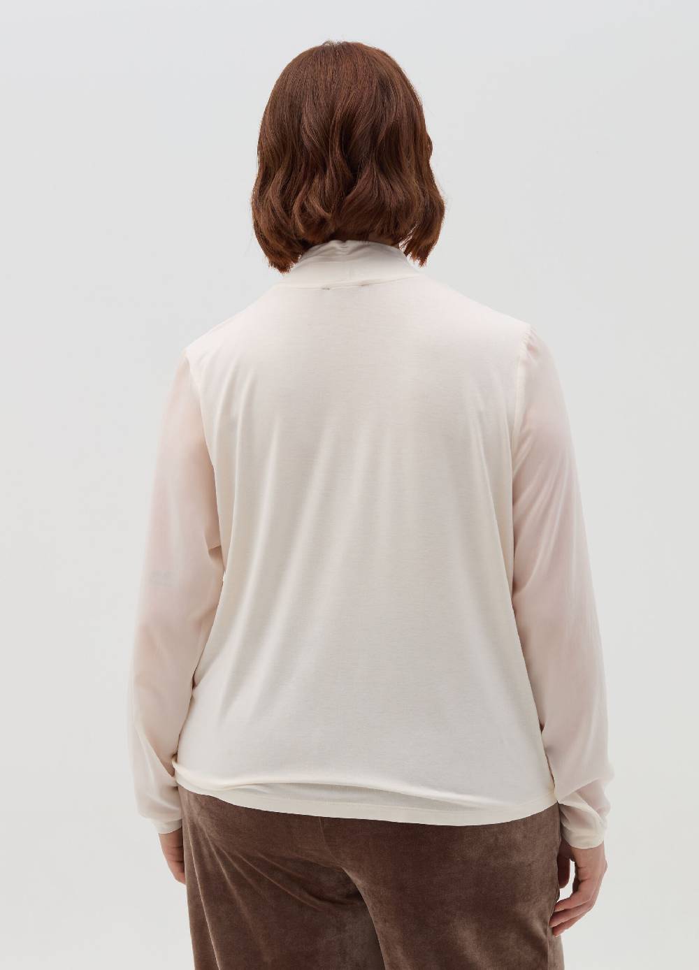 MYA T-shirt in viscosa stretch con nodo Curvy Vendita
