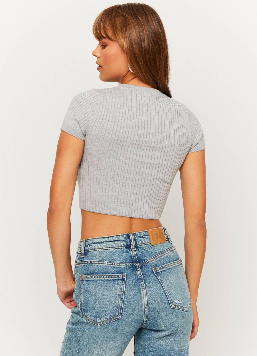 TALLY WEIJL T-shirt cropped a coste piatte Soddisfazione Garantita