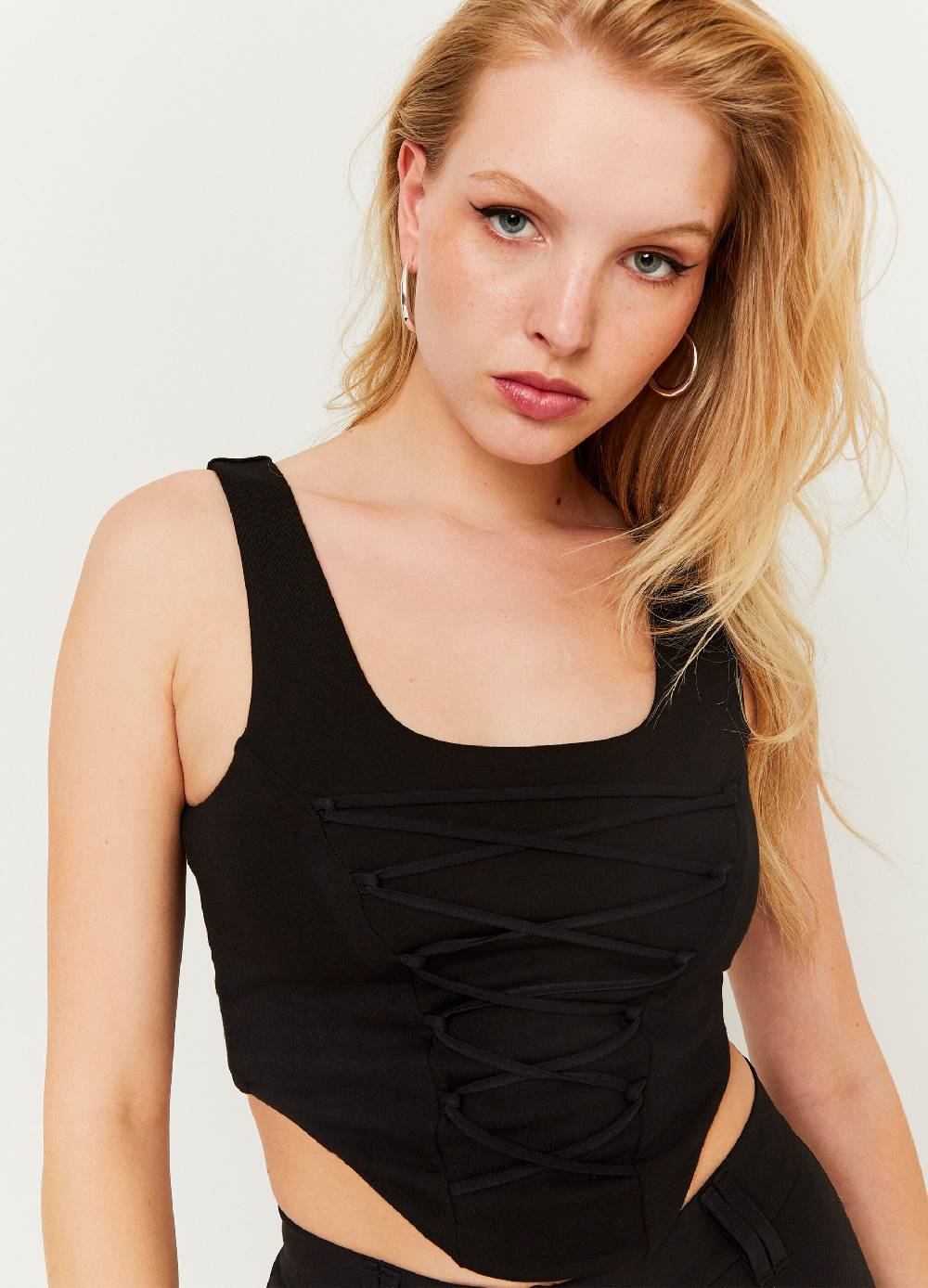 TALLY WEIJL Crop top a corsetto con lacci incrociati Negozi Online