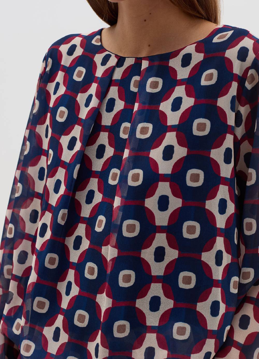 HYBRID Blusa con stampa geometrica Convenienza