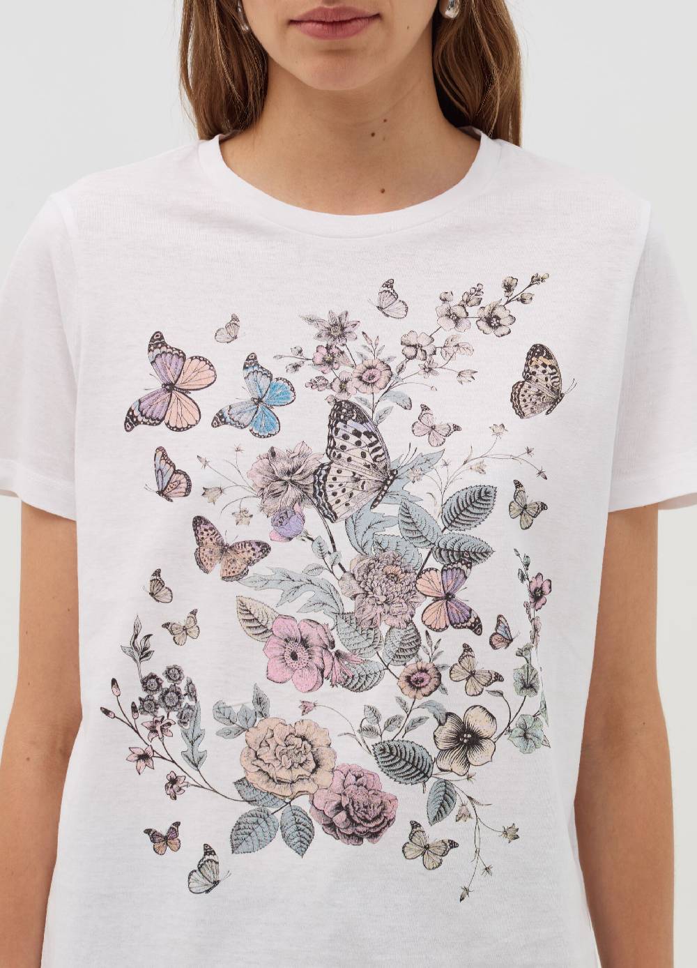 OVS T-shirt con stampa farfalle e fiori Fino al 65% di sconto