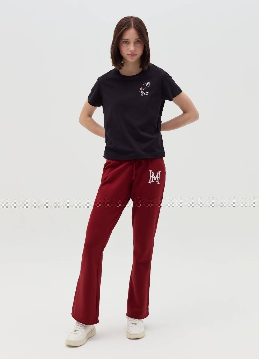 MILK+HERO T-shirt in cotone con stampa Moda