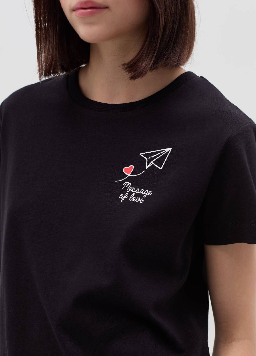 MILK+HERO T-shirt in cotone con stampa Moda