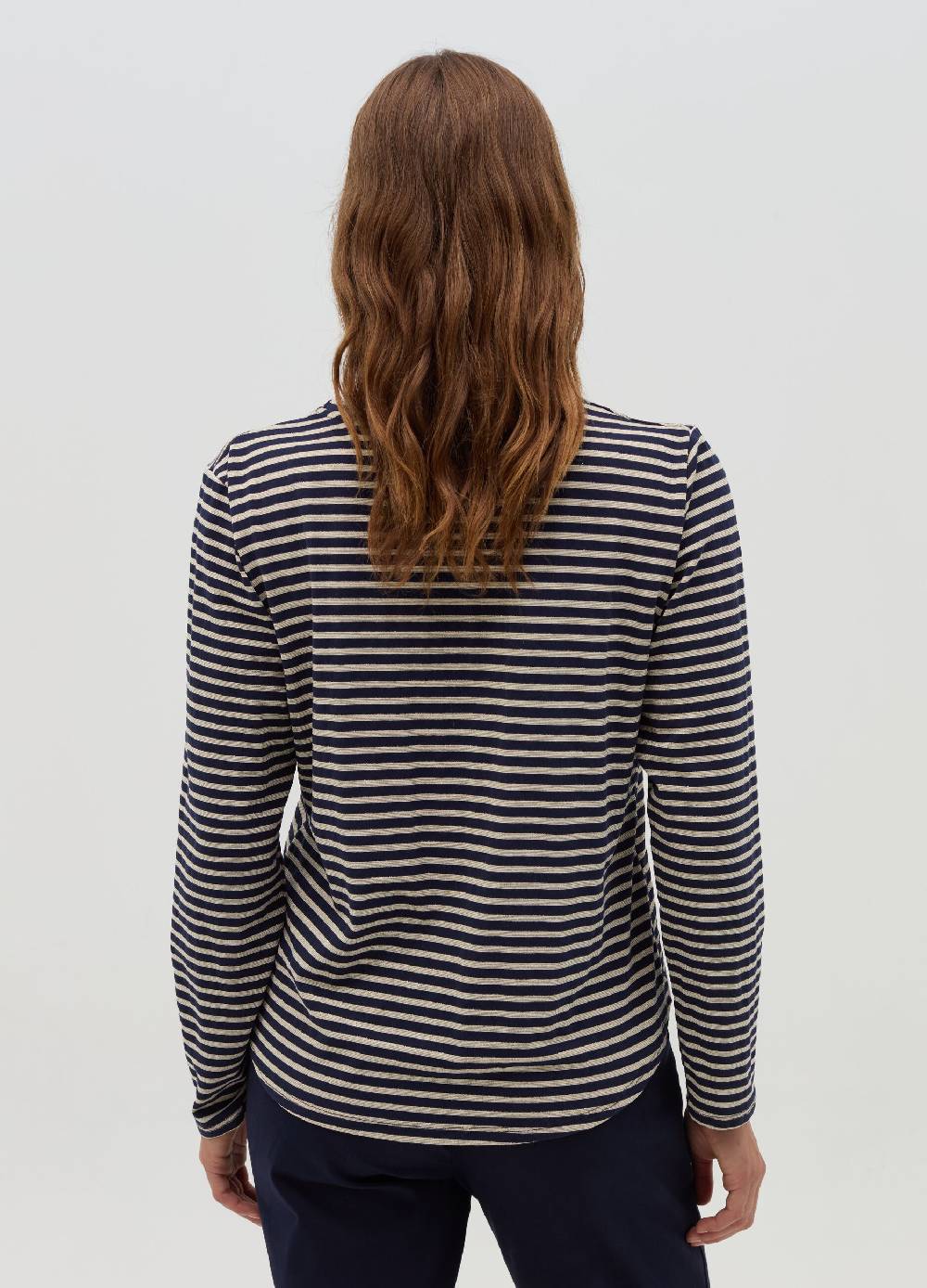 HYBRID T-shirt a righe in lurex con maniche lunghe Pezzi Unici