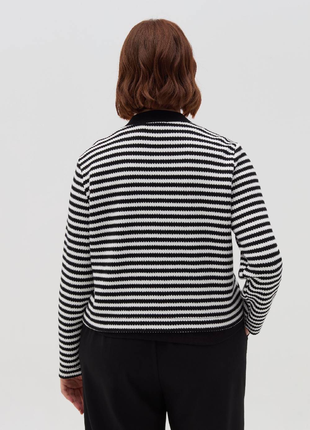 MYA Cardigan a righe con bottoni dorati Curvy Soddisfazione Garantita