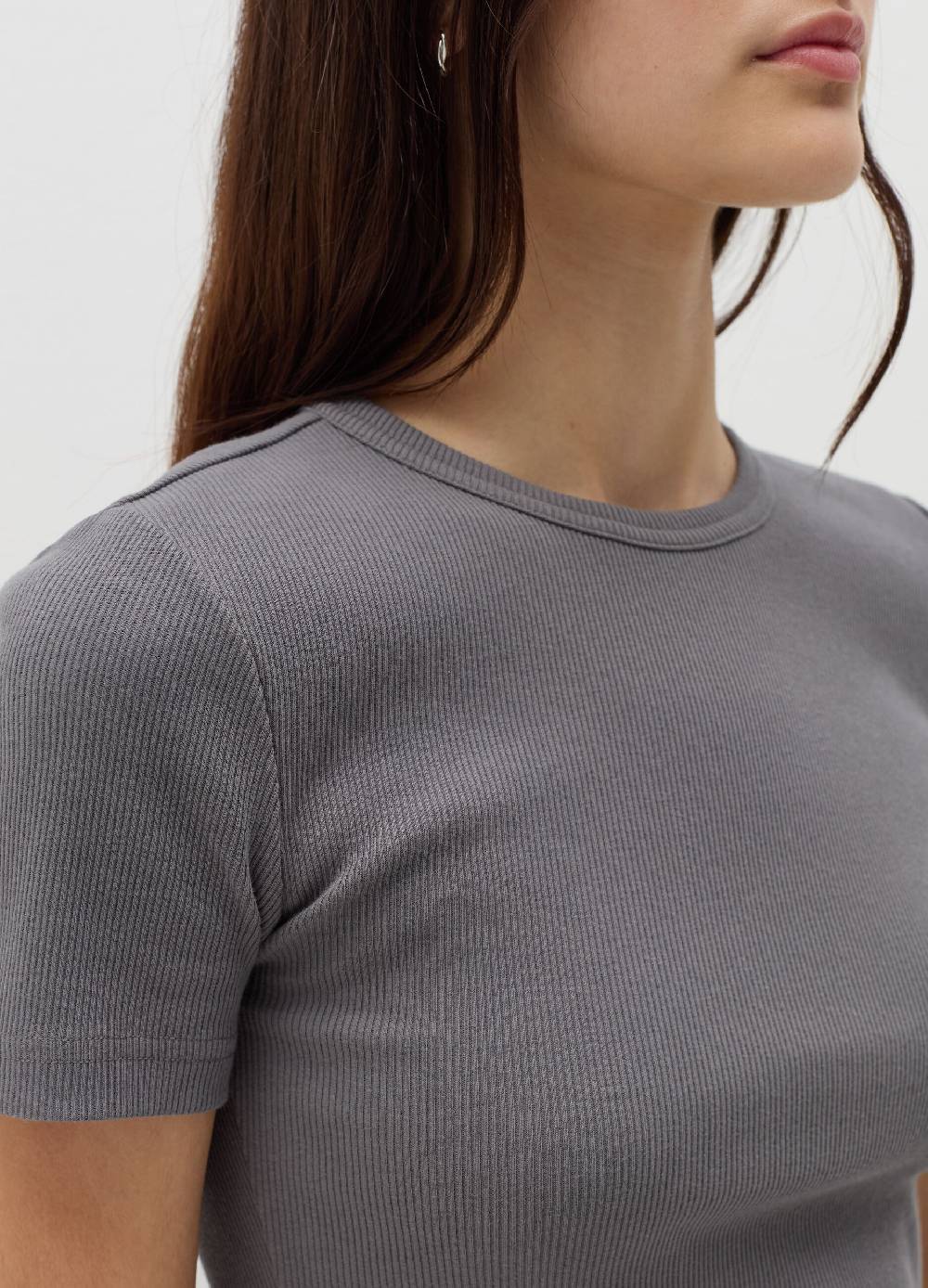 B. ANGEL T-shirt in cotone stretch a costine Fino Al -60%