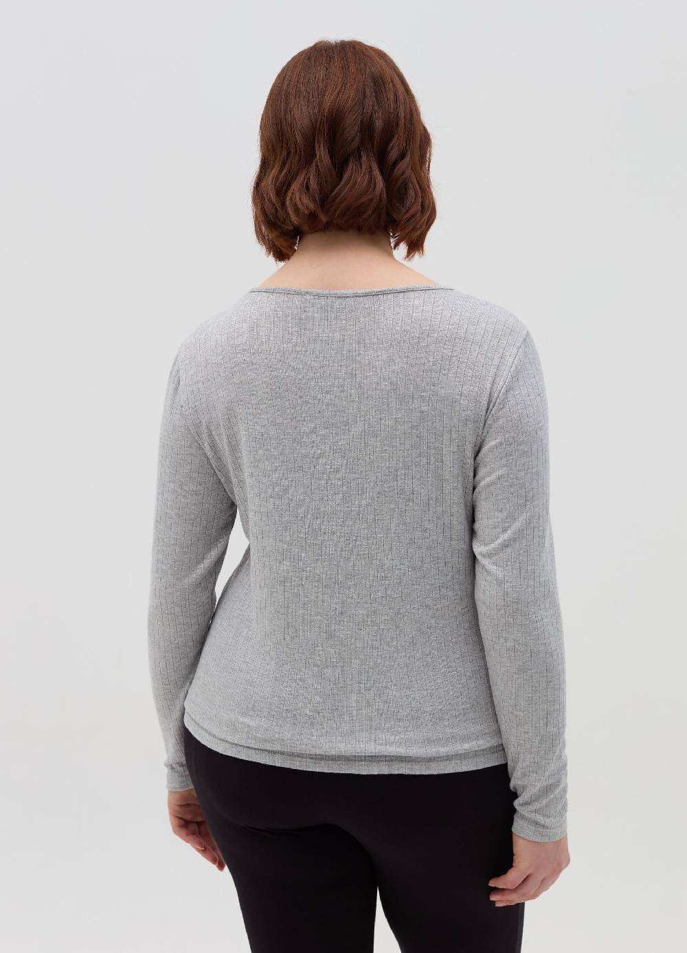 MYA T-shirt in lurex a coste piatte Curvy Outlet