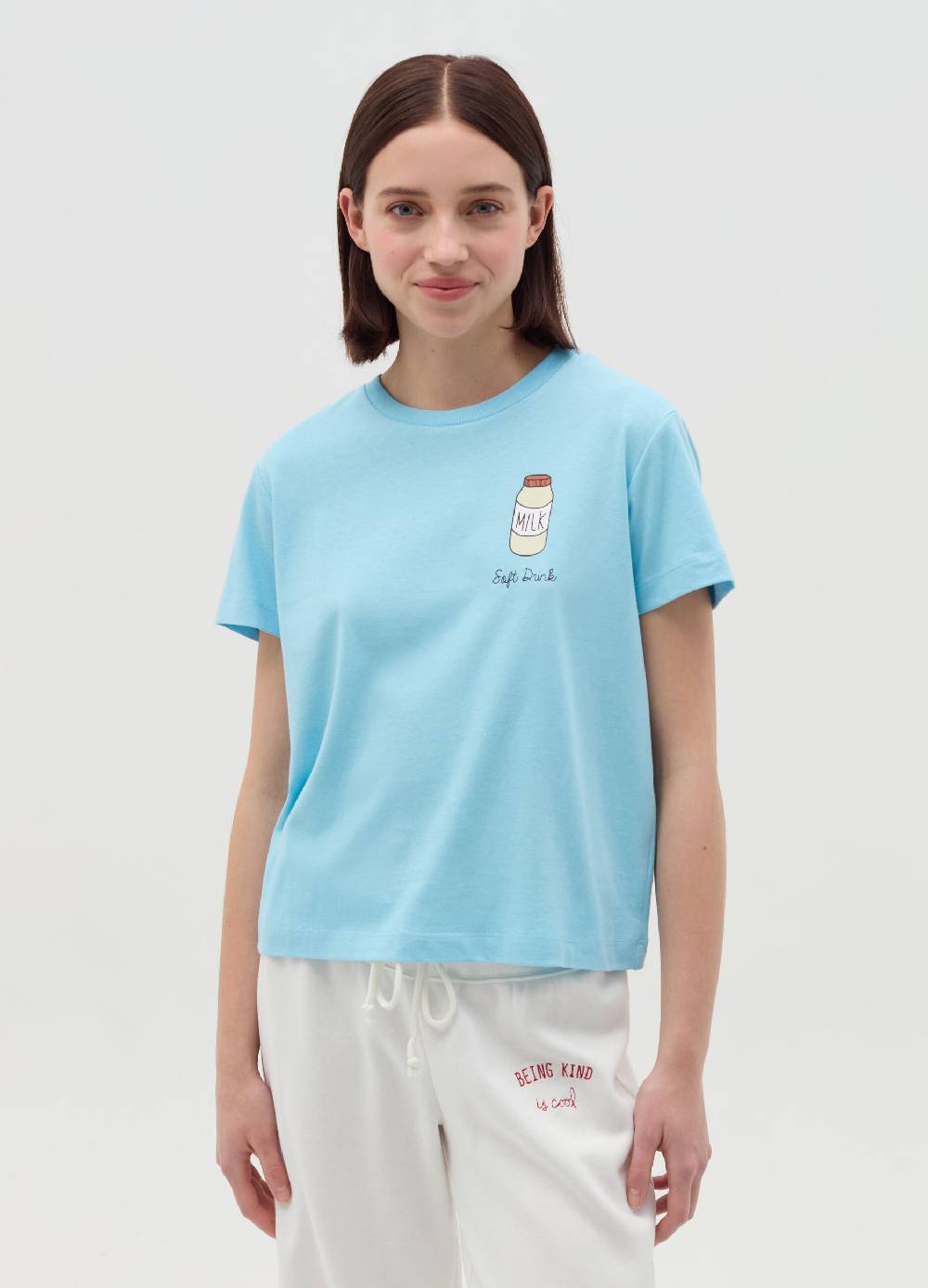 MILK+HERO T-shirt girocollo in cotone Economico