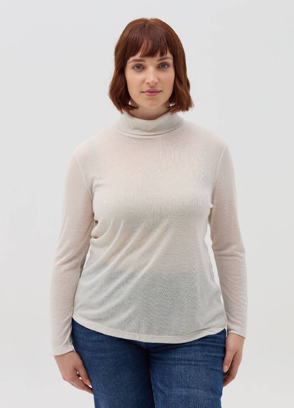 MYA Maglia maniche lunghe a collo alto Curvy Nuova