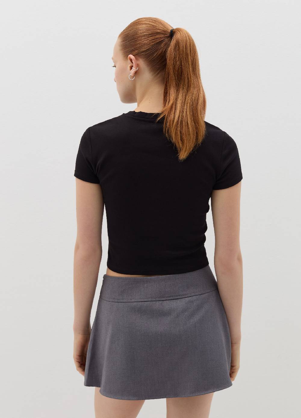 B. ANGEL T-shirt in cotone stretch con stampa Moda